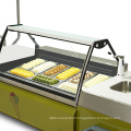 high quality electric mobile supermarket push ice cream cart for sale